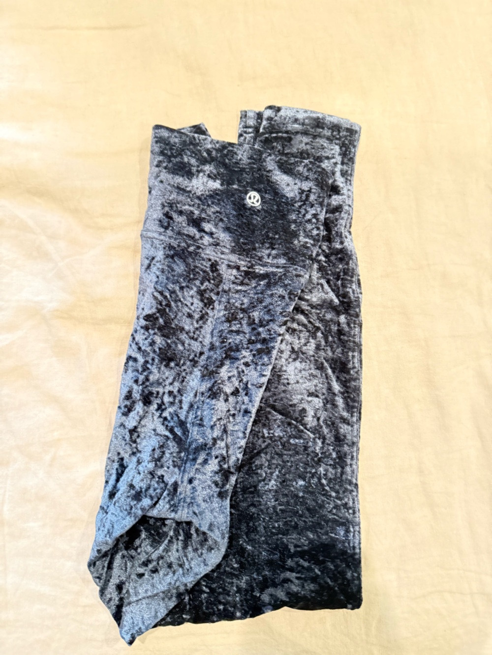 lululemon align Crushed Velvet High-Rise Leggings in Charcoal Gray